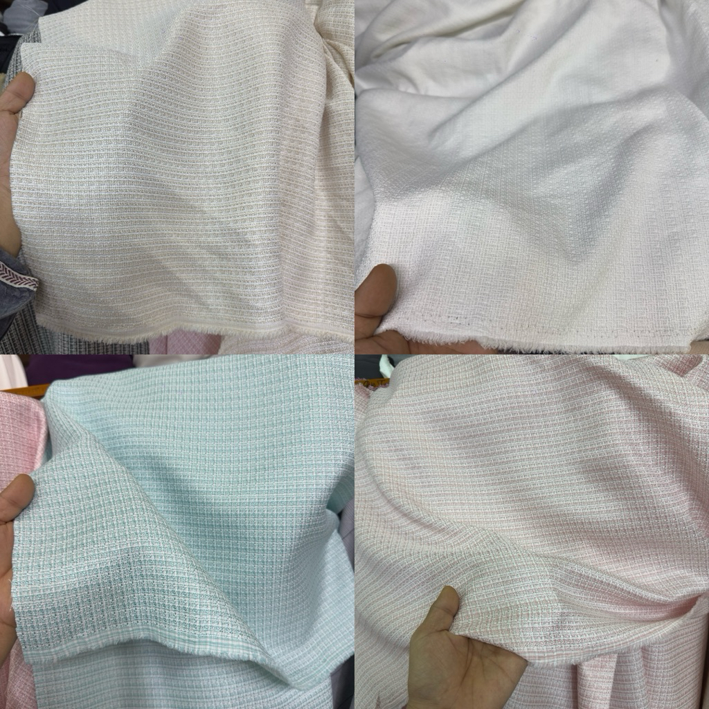 kain tweed akrilik / harga meter