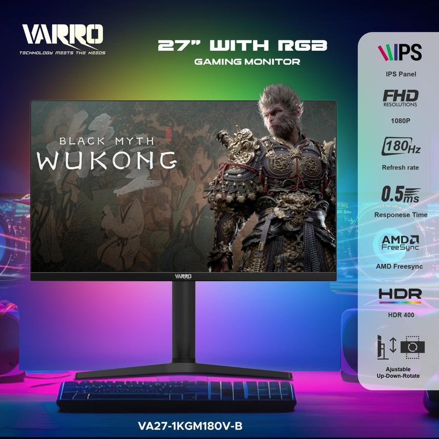 MONITOR VARRO 27" RGB 180HZ GAMING -05575