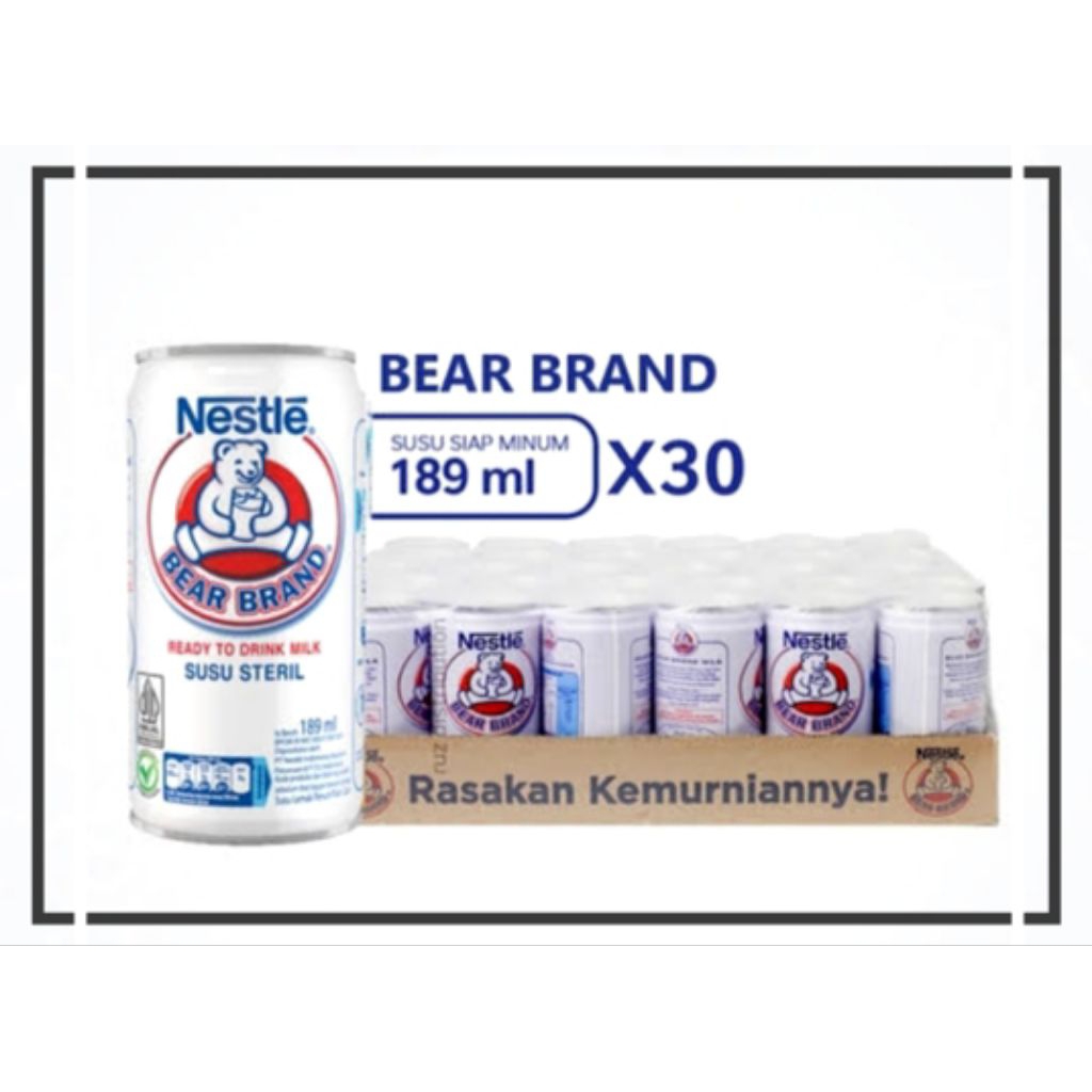 

BEAR BRAND Susu Kaleng Susu Beruang Susu Steril Susu Kartonan 189ml | susu untuk meningkatkan daya tahan tubuh