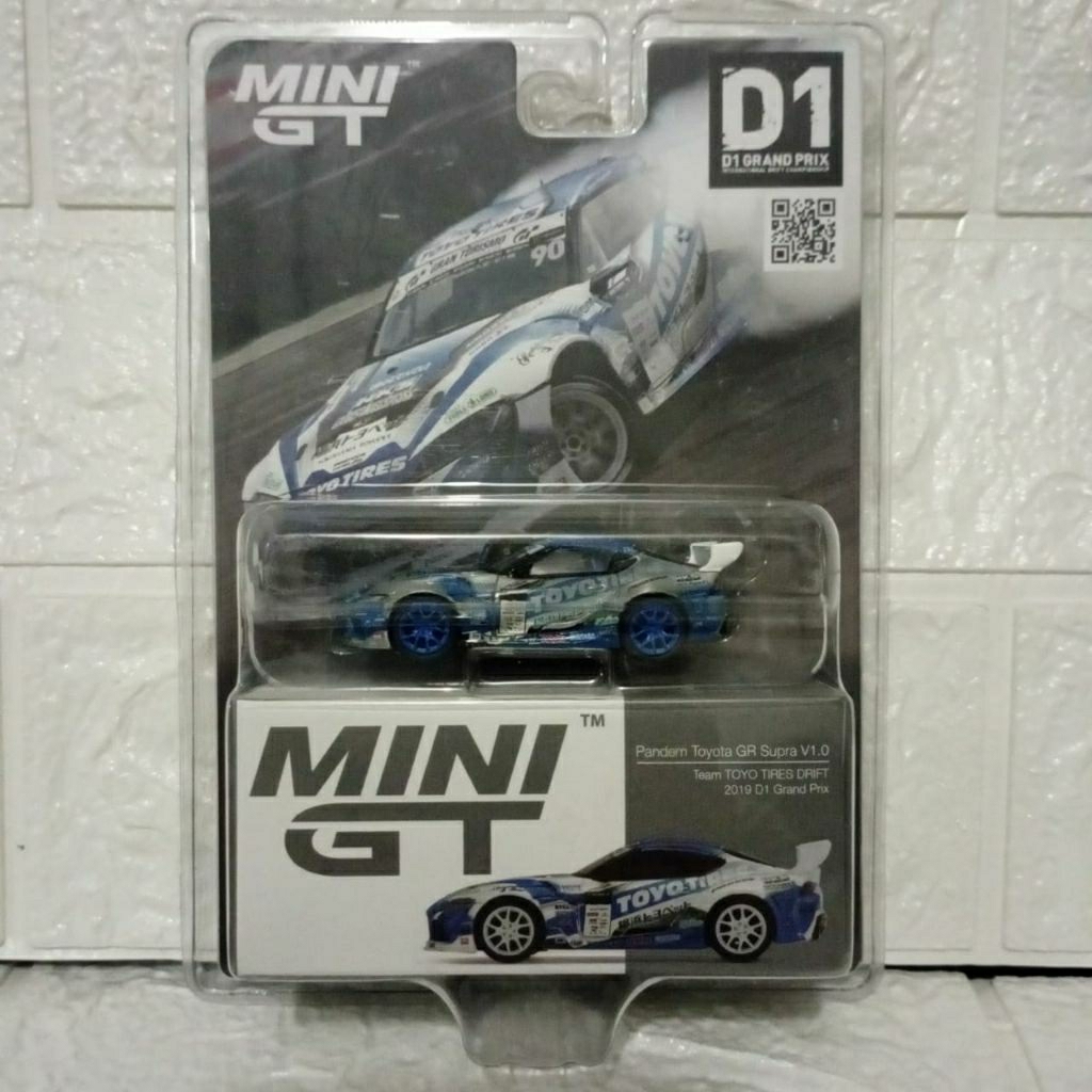 MINI GT 233 PANDEM TOYOTA GR SUPRA TEAM TOYO TIRES DRIFT D1 CHASE CAR