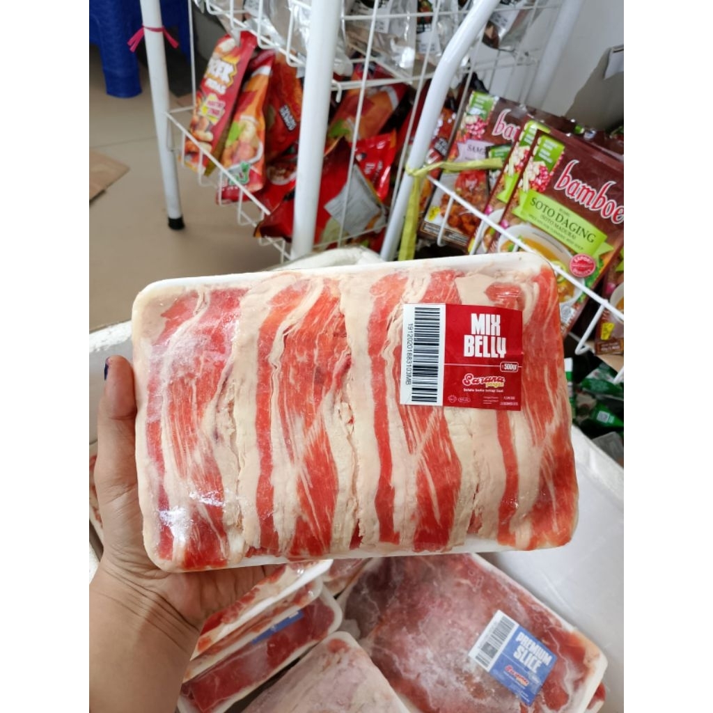 

Daging Mix Belly Berat 500 Grm