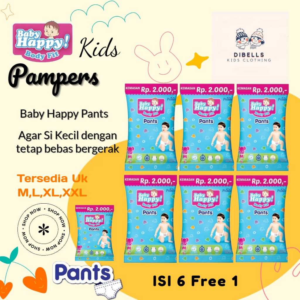 Baby Happy Pants / Pampers 1 DUS M / L / XL - Paket murah