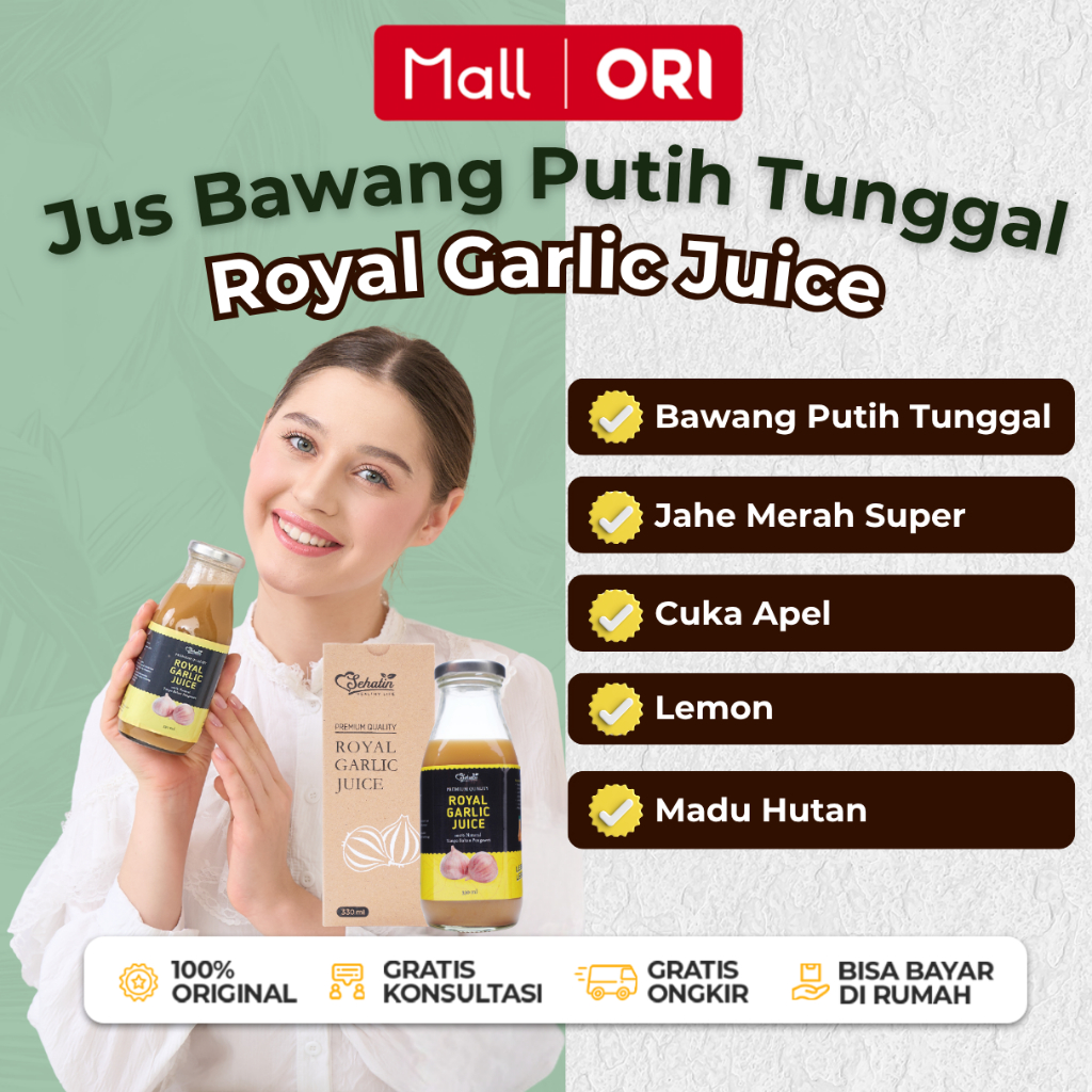 

Royal Garlic Juice Jus Bawang Putih Tunggal Alami Tanpa Pengawet Bawang Jahe Lemon Cuka Apel Madu