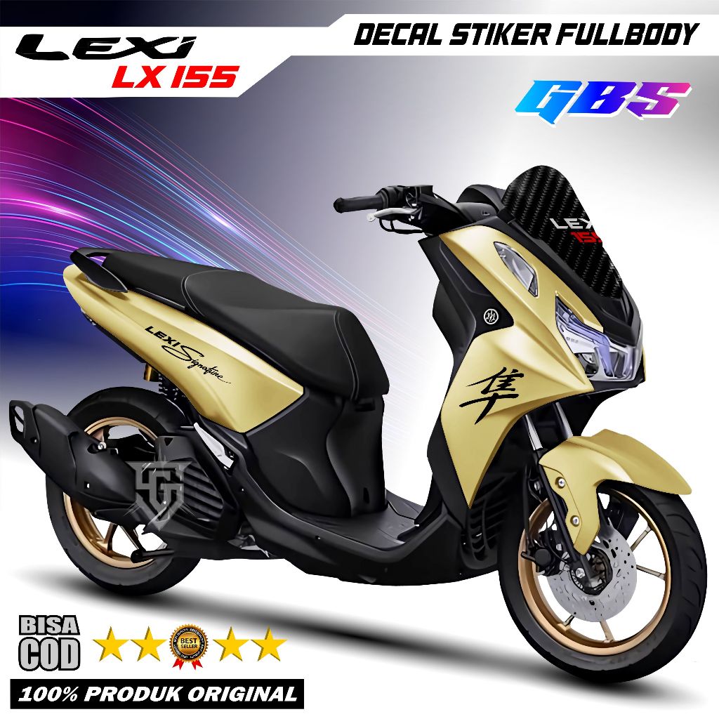 TERPOPULER Decal Sticker Yamaha Lexi Lx 155 Fullbody Polos Simpel Decal Stiker Lexi 155 Stiker Lexi 