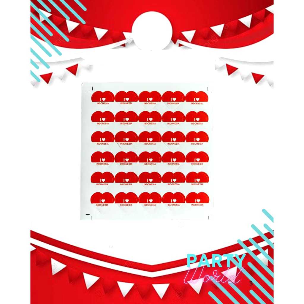 

Stiker Pipi Bendera-Sticker Merah Putih 17 agustus