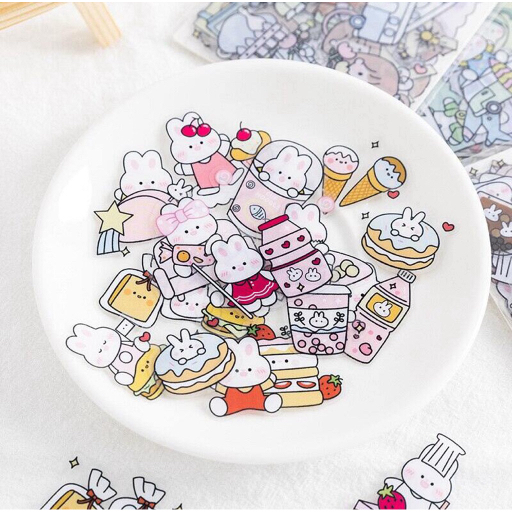 

40pcs ROSYPOSY Sticker Bentuk Pohon Bunga Lucu Untuk Dekorasi Jurnal Diary