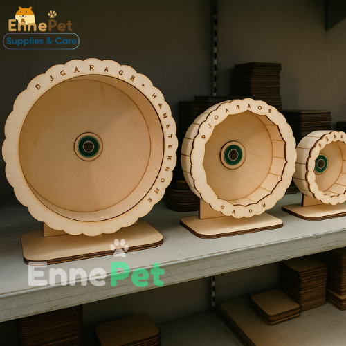 Mainan Hamster Jogging Wheel 20cm Silent Wheel Kayu Kincir Hamster Running Wheels Hamster Kayu