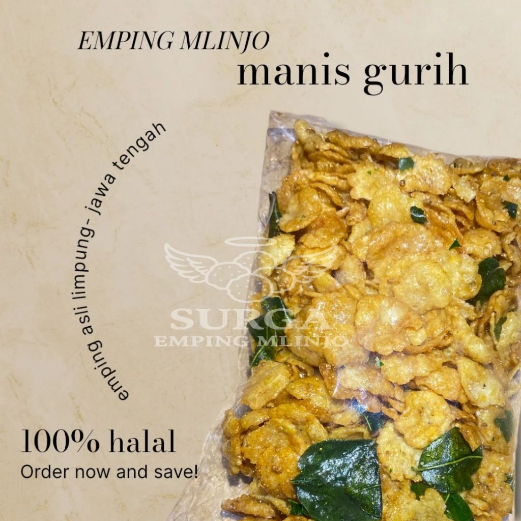 

Kripik Emping Mlinjo ManisGurih 500G
