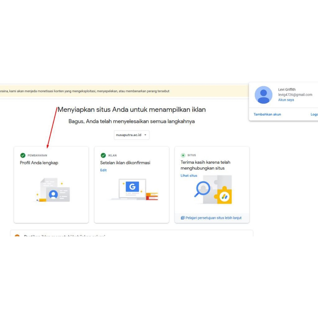 Akun adsense youtube po 7X tahun 2022