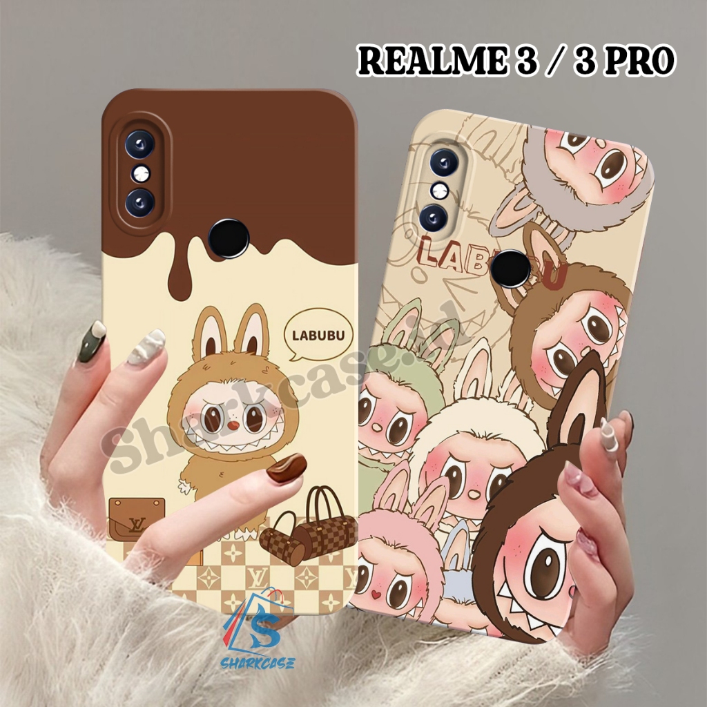 Case Realme 3 / 3 PRO / 5 PRO / 5 / 5i / 5s / C3 / C2 / C1 Motif Labubu Cute Terbaru Kekinian -  Cas