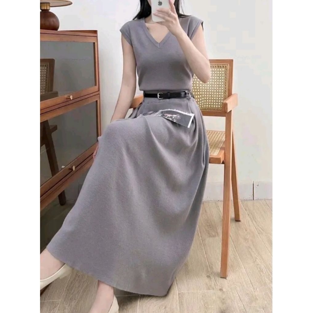 SET VEST ROK RAJUT IMPORT PREMIUM BKK BY @PLOYPA