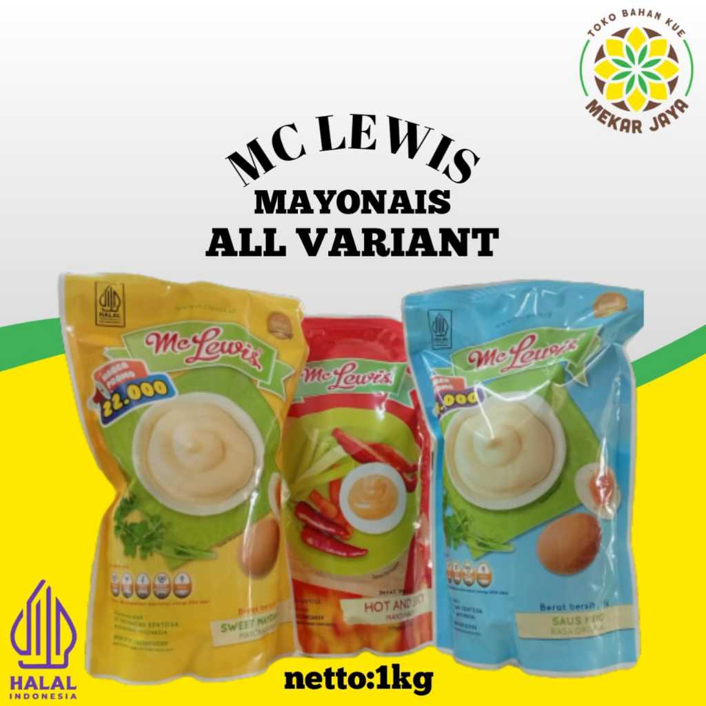 

Mayonais Mc Lewis all variant kemasan 1kg