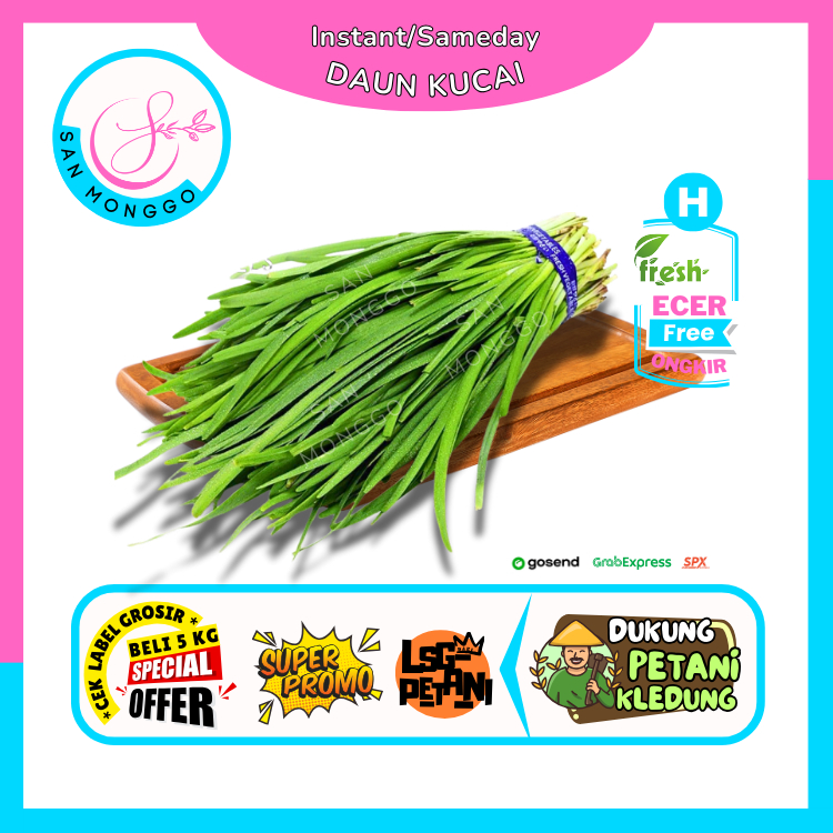 

Sanmonggoo >> Kucai / Daun Kucai -- Hasil Bumi Sindoro Sumbing Ecer (H)