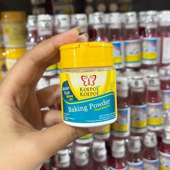

Baking Powder Koepoe Koepoe 45 gram / Pengembang Kue