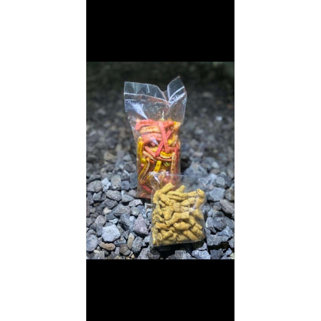 

potato stik dan usus ayam