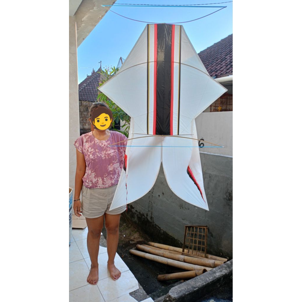 Layangan Bebean 1,5 meter KNOCKDOWN, Instan