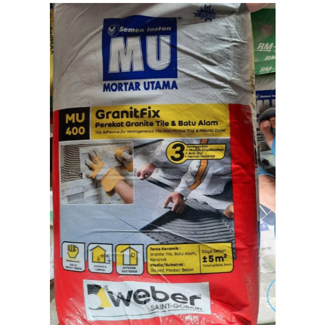 MU 400 Mortar Utama / Semen Mortar Keramik per kg