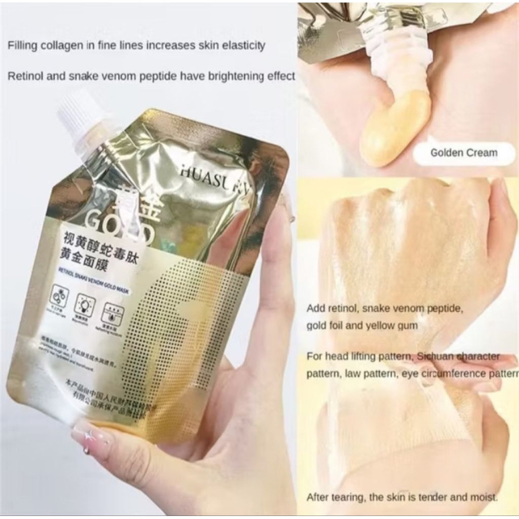 masker gold retinol / masker gold