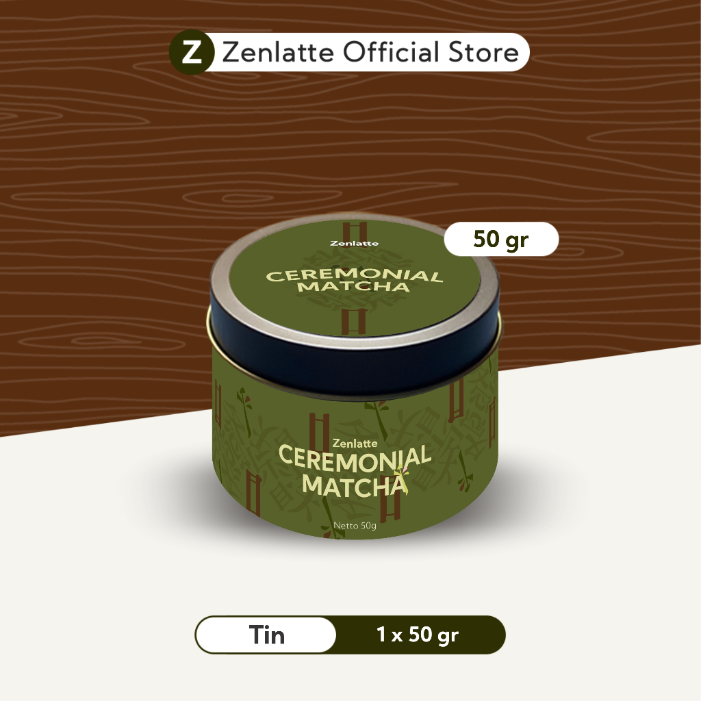

Zenlatte Ceremonial Matcha - Tin 50gr Bubuk Ceremonial Matcha Ceremonial Matcha Powder