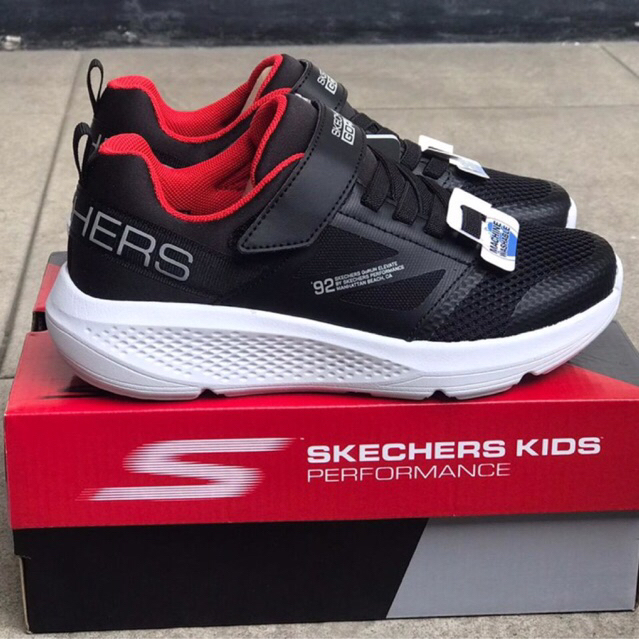 Skechers Kids Go Run Black - Red (boys/girls)