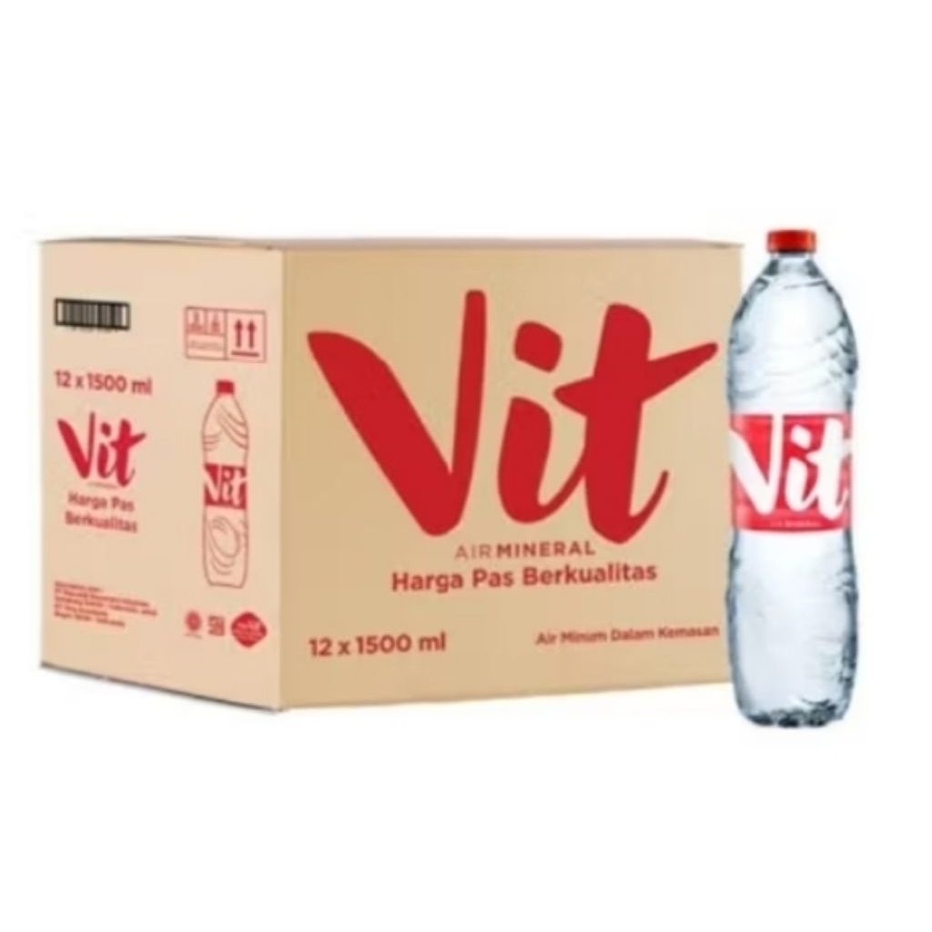 

Vit botol 1500 L/1 dus isi 12 botol