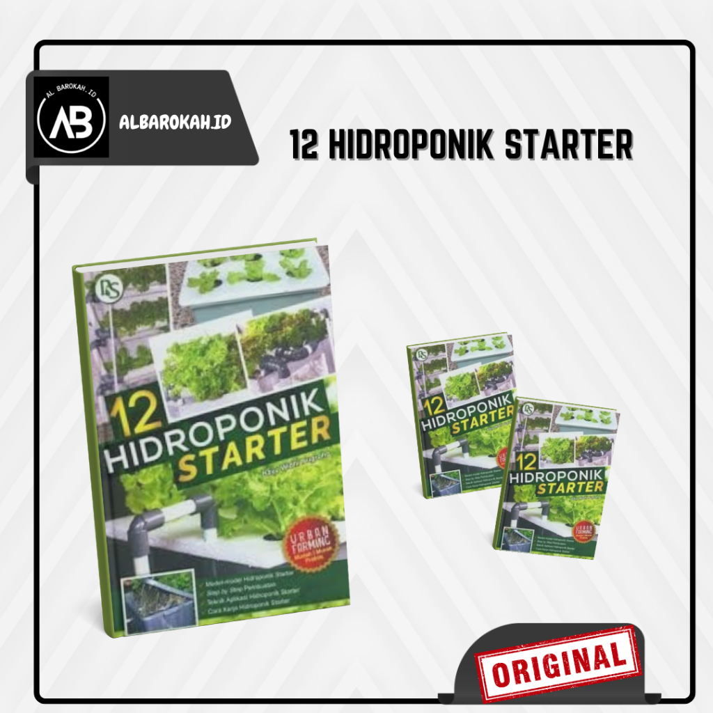 (Albarokah.id) Penebar Swadaya Buku 12 Hidroponik Starter / Buku Hidroponik