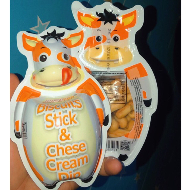 

Biskitop sapi biscuits stick & chese cream dip