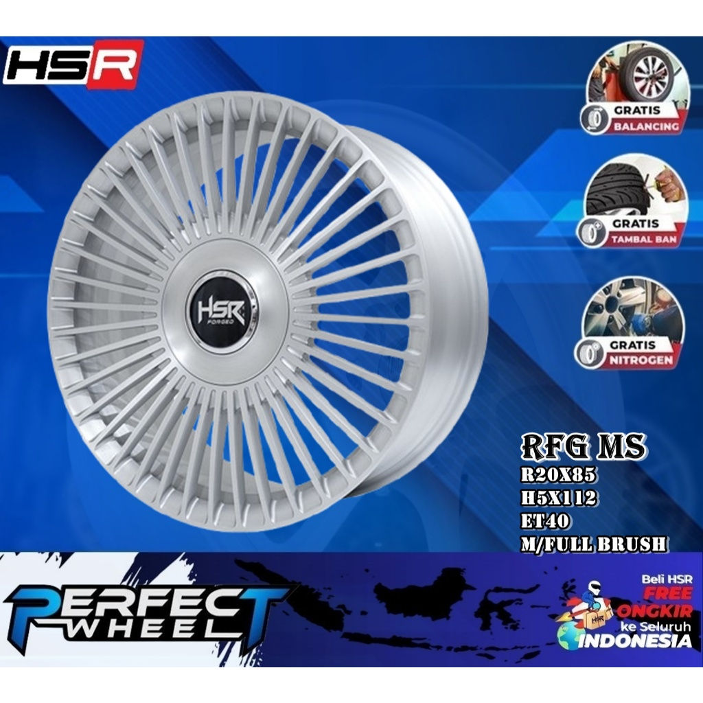 Velg Mobil Ring 20 RFG MS Hsr Velg Racing Untuk Mercy Alphard Zenix CX-5