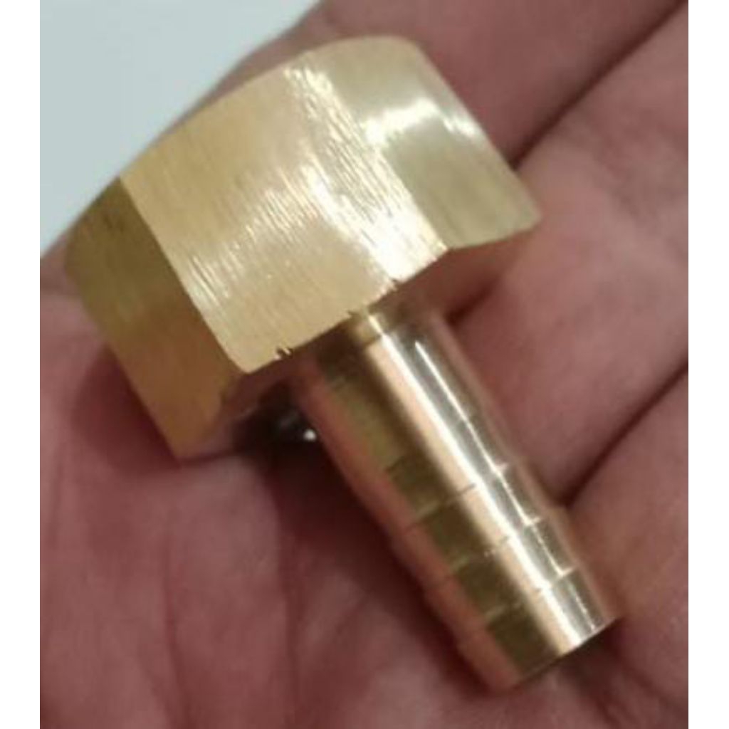 NEPEL SELANG GAS WATER HEATER DRAT DALAM SETENGAH inchi untuk water heater/nepel selang gas model lu