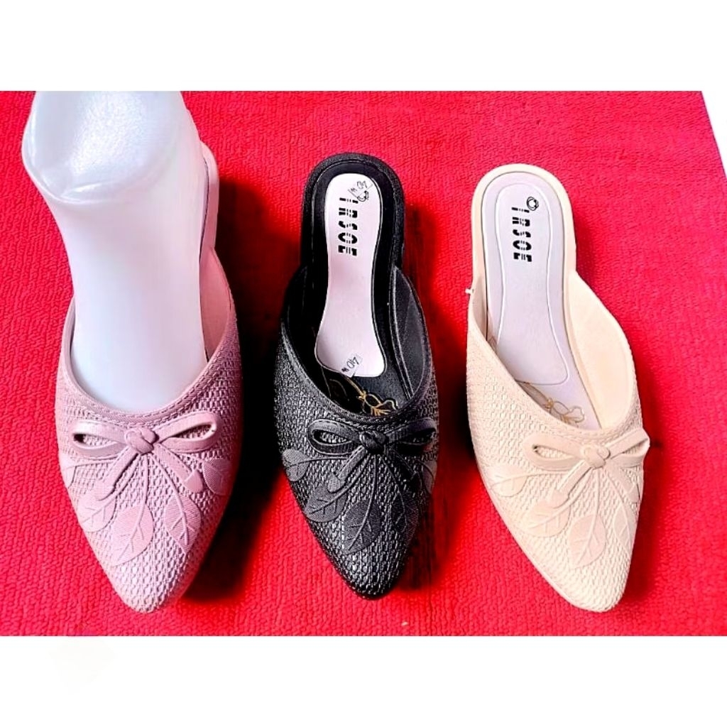 IRSOE 610 sandal selop sepatu wanita kokop karet slip on sendal flat