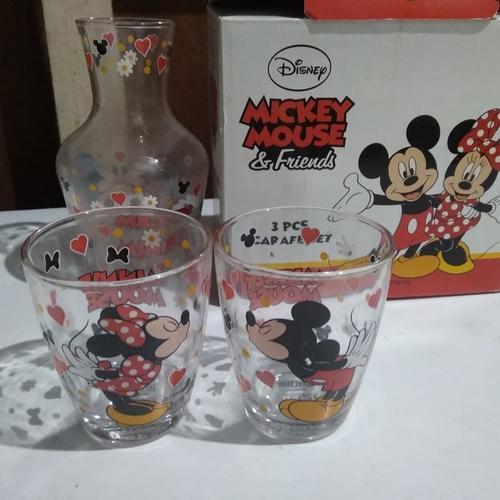 

GELAS MUG PASANGAN COUPLE MICKEY MINNIE JUS JAR CUP GLASS HADIAH KADO