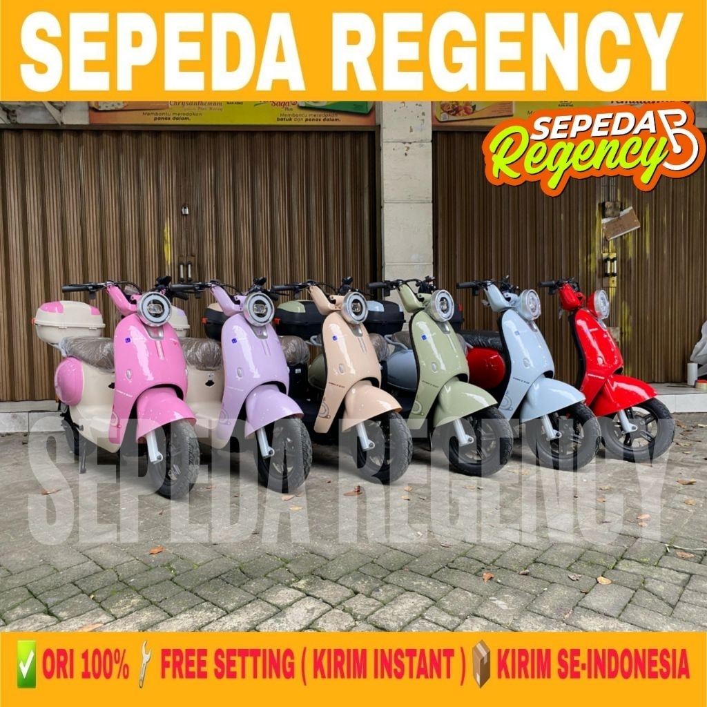 Sepeda Motor Pedal UNITED MILANO V1 LITHIUM Power 800 Watt Sepeda Listrik Bergaransi Resmi