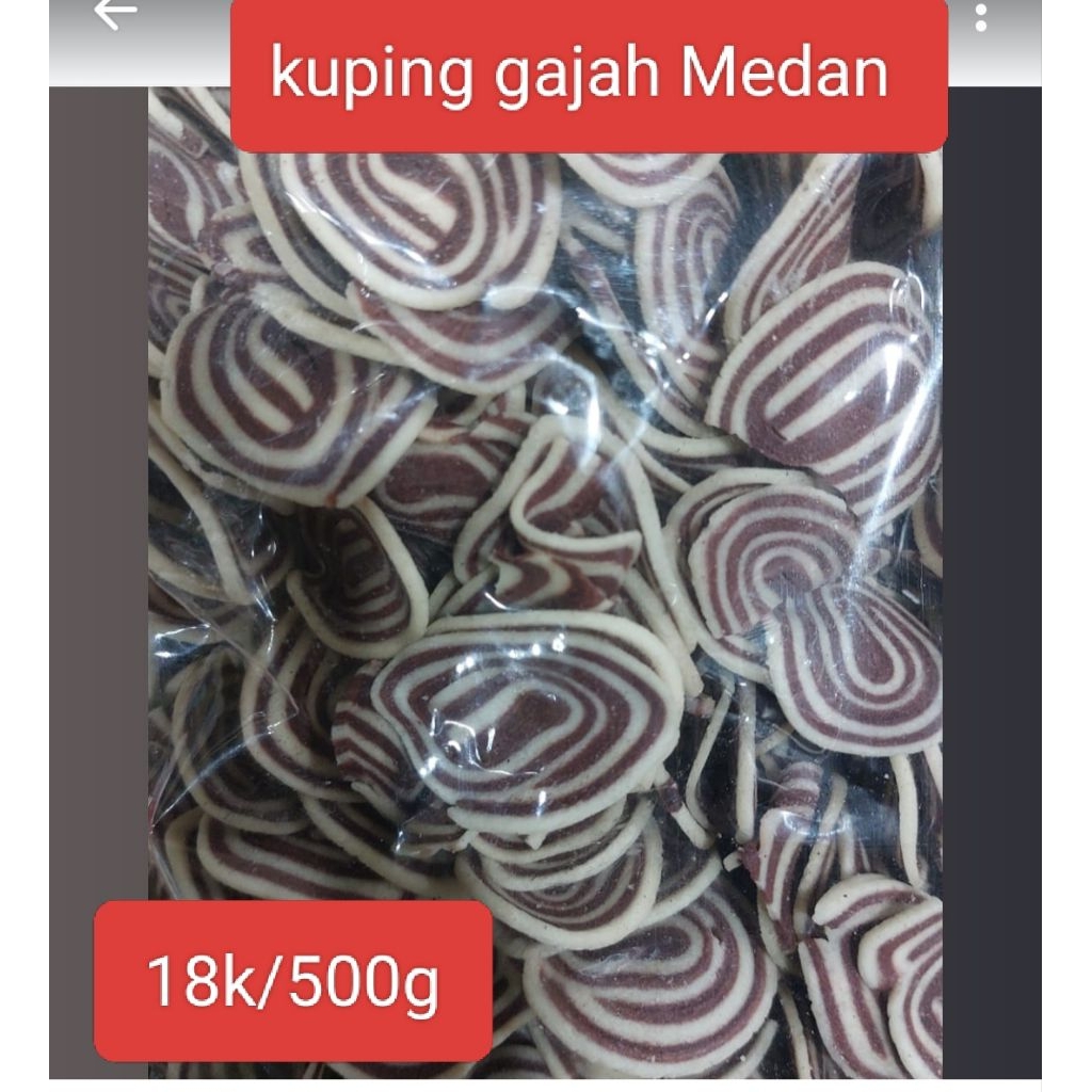 

kuping gajah Medan 500gram