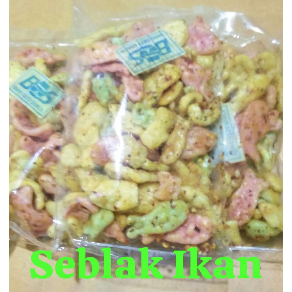 

Kerupuk Seblak Bentuk Ikan 250gr