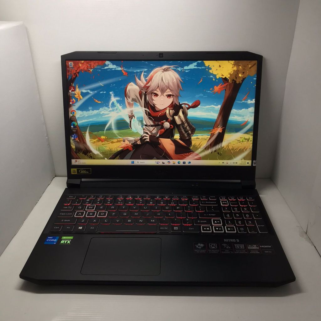 LAPTOP GAMING MANTAP ACER NITRO 5 AN515-57 32/512 I5 GEN 11 RTX 3050 144HZ MULUS