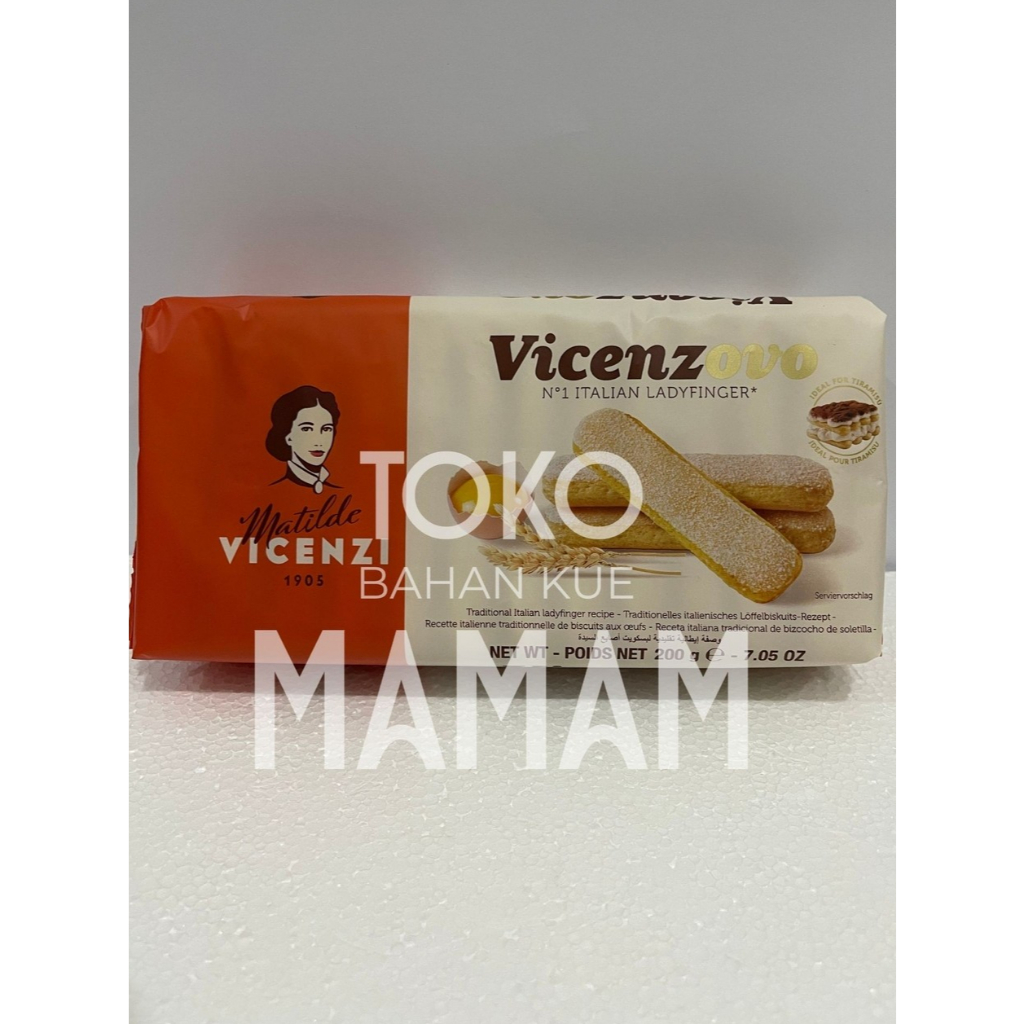 

Vicenzo Vicenzovo Biskuit 200gr – Biskuit Spesial untuk Tiramisu & Dessert