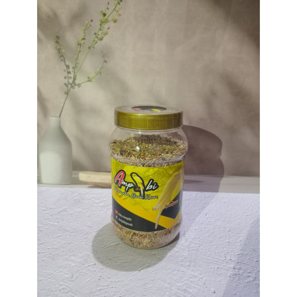 PAKAN KENARI AMPIBI OB ( Pakan Menurunkan Over birahi kenari ).