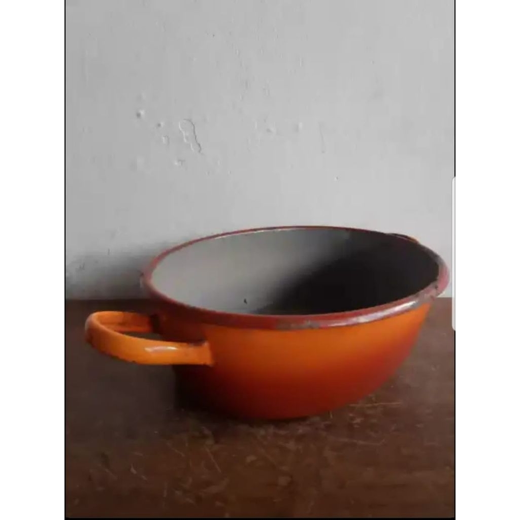 jolang enamel jadul warna oren