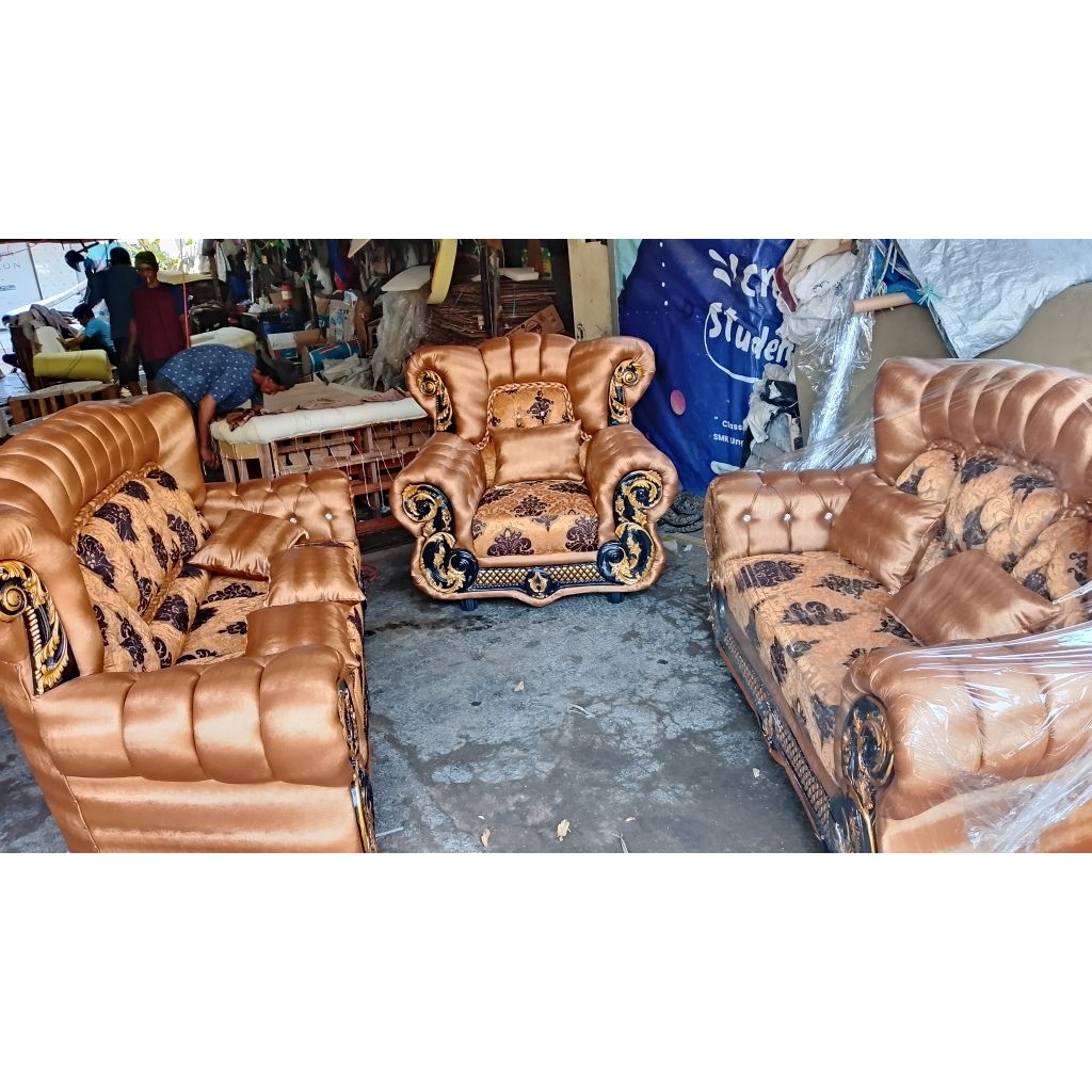 Sofa Jaguar Jumbo Mewah/Sofa Jaguar kombinasi/Furniture perlengkapan Ruang Tamu dan Ruang keluarga