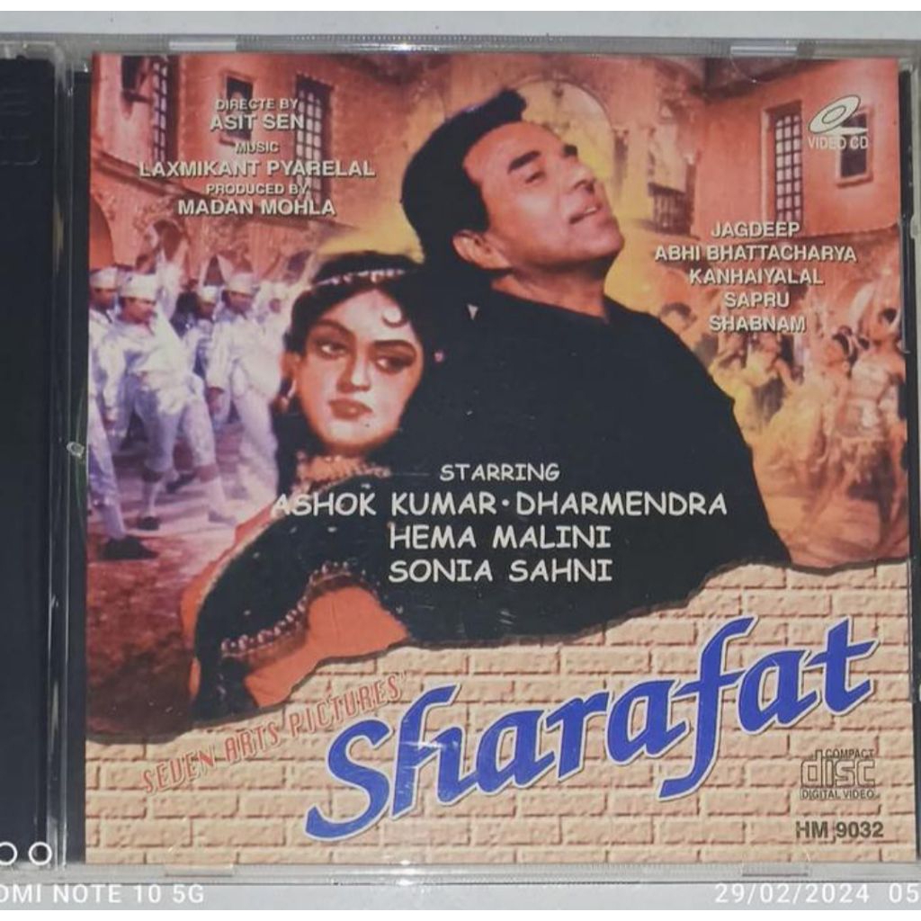 VCD INDIA BOLLYWOOD SHARAFAT