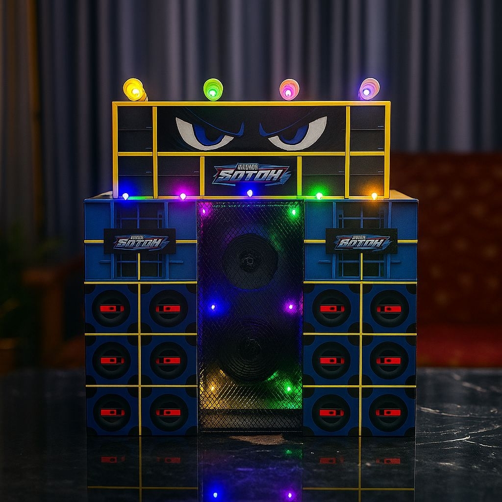 Miniatur sound system 2.5inch / Sound Horeg siap bunyi mode bluetooth