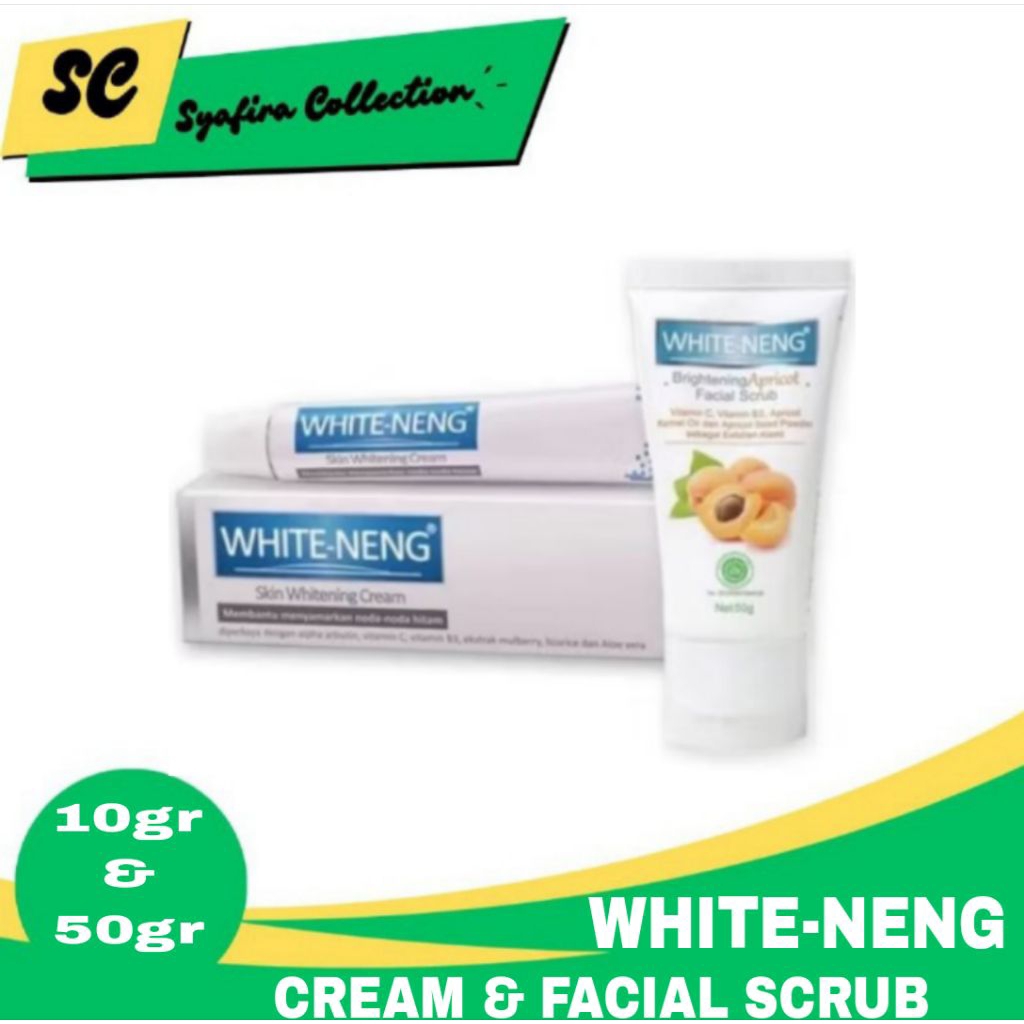 White-neng Whitening Cream / White-neng Facial Scrub - Untuk Menghilangkan Noda / Flek Hitam