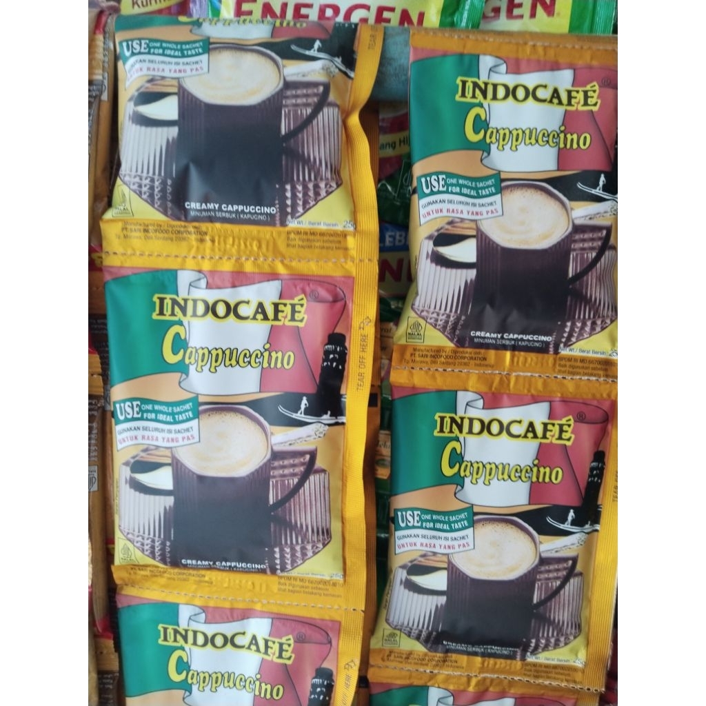 

Indocafe cappucino sachet 1 renteng