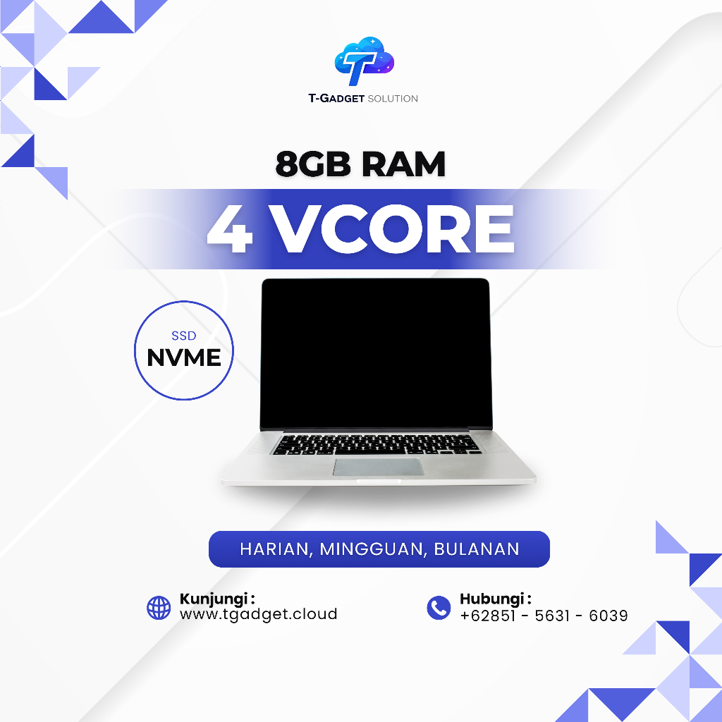 RDP VPS 8 GB 4 Core Murah - Server Windows Linux 24 Jam Nonstop Anti Suspend