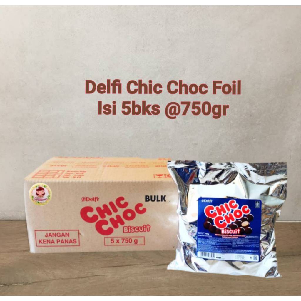 

Delfi chic choc bulky kemasan foil 750gr sekarton isi 5 bungkus ( SCP )