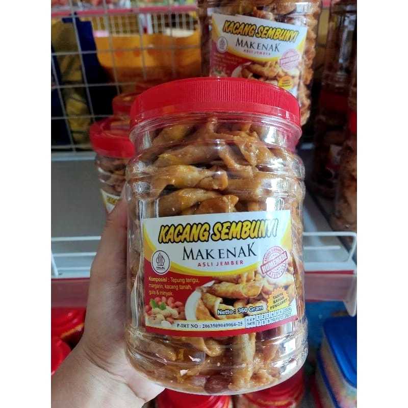 

kacang sembunyi mak enak asli jember 360gram asfah makassar