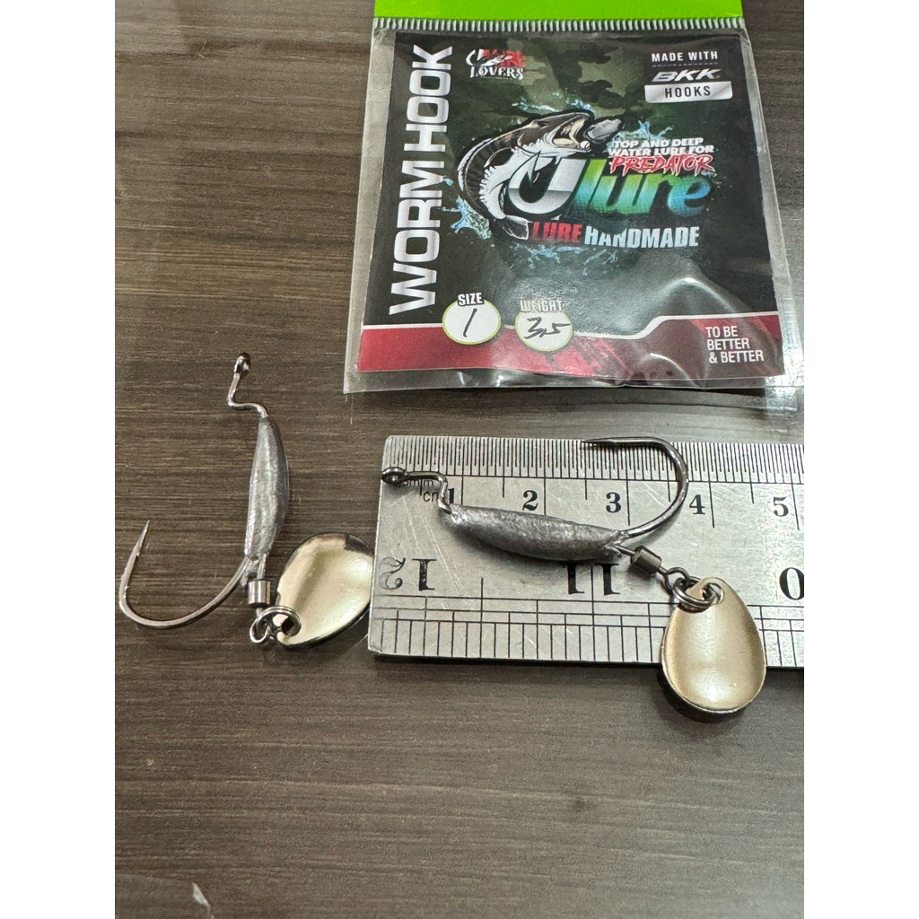Worm hook blade U Lure kail Soft lure