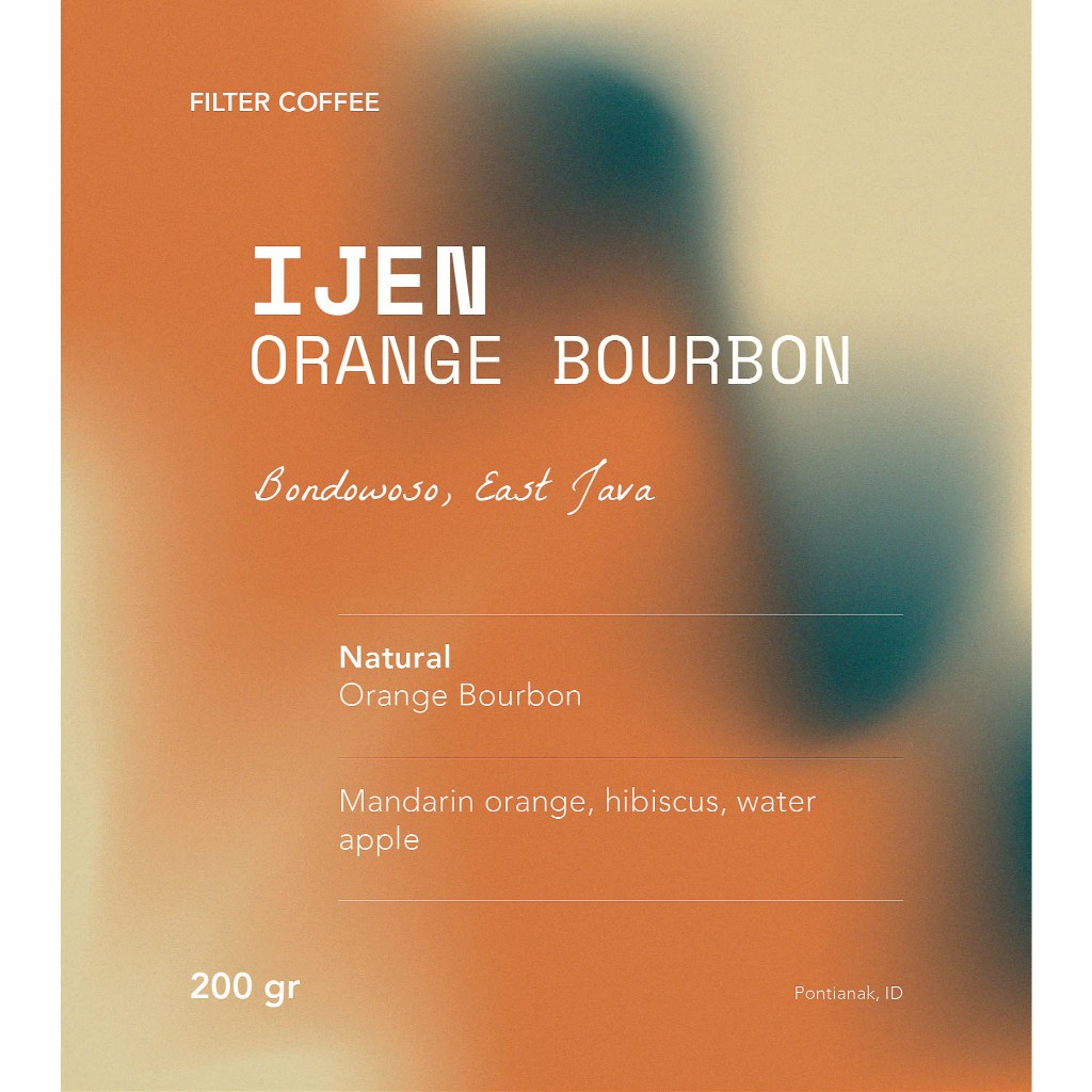 

Ijen Orange Bourbon Arabica Coffee Bean - Biji Kopi Arabika 200gram