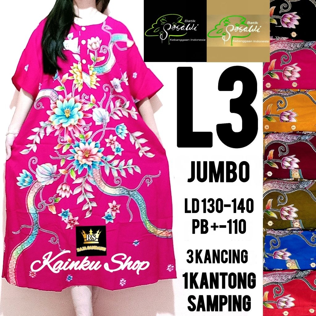 DASTER JUMBO L3 LD 140 DASTER SESAWI 3L GROSIR DASTER RAYON BISA COD BUSUI HITS VIRAL KEKINIAN OBRAL