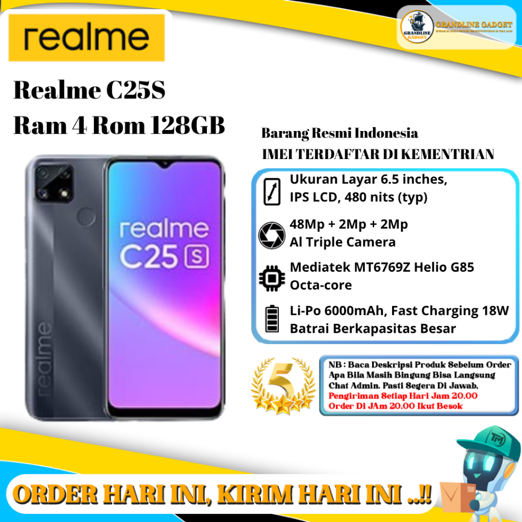 Realme C25s Ram 4 Rom 128GB